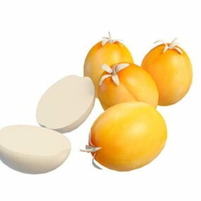 Fresh Apricots Fruit 3d model