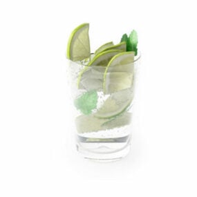 Drink Mint And Lime Juice 3d model