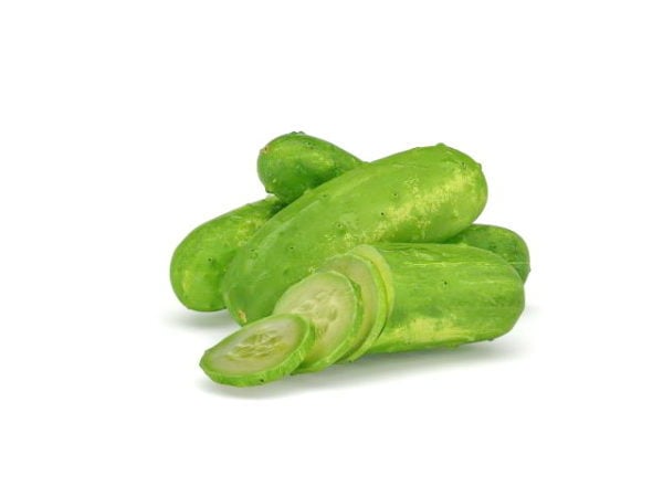 Freshly Sliced Cucumber Vegetable