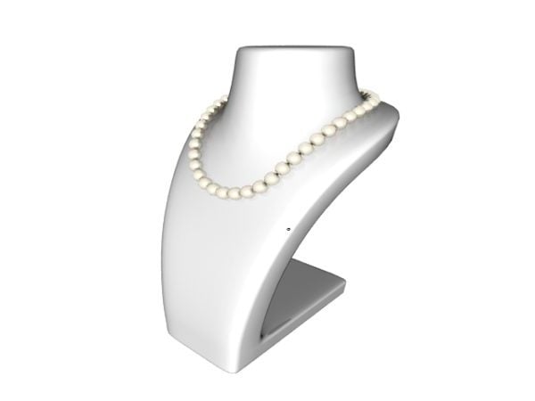 Freshwater Pearl Necklace Jewelry Free 3d Model Max Vray Open3dmodel 183919
