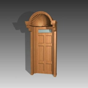 Inicio Puerta de entrada Dintel ornamental Modelo 3d