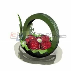 Decoration Of Fruit Platter 3d model