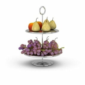 نموذج حامل فواكه مطبخ الطعام ثلاثي الأبعاد