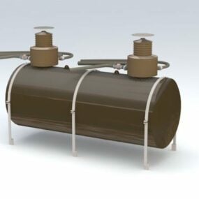 نموذج ثلاثي الأبعاد لخزان الوقود الكبير