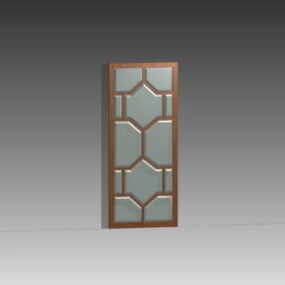 Home Interior Full Glass Door Inserts 3d model