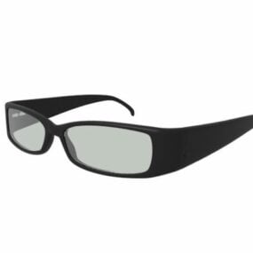 Full Rim Fashion Rectangle 3D model brýlí