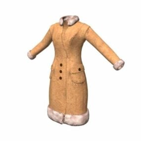 Manteau de mode pour femme modèle 3D