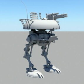 Character Future Mech Walker Rig 3d-model