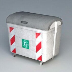 Street Garbage Dumpsters Container 3d model