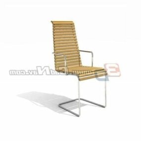 Garden Lounge Chair Bamboo Material 3d model