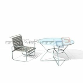 European Garden Patio Furniture 3d model
