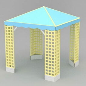 Udendørs havepavillon 3d-model