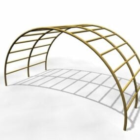 Garden Metal Arch Design 3d model