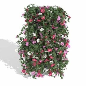 Stojan zahradní květinová aranžmá 3D model