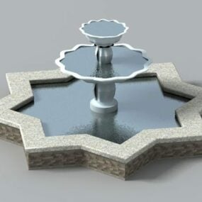 Gardens Star Fountain 3d model