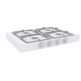 نطاق طهي غاز المطبخ نموذج ثلاثي الأبعاد