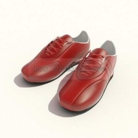 Sapatos sociais masculinos de couro genuíno modelo 3d
