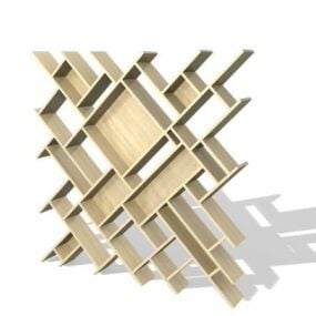 پانل پارتیشن چوبی مدل سه بعدی