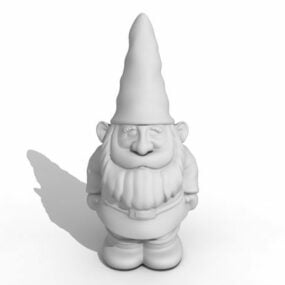 Statue German Garden Gnome 3d model