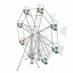 Big Giant Ferris Wheels 3d model