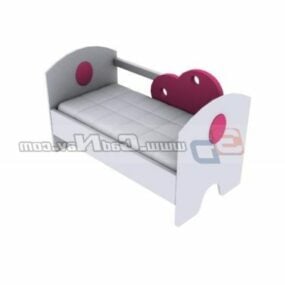 Furniture Girl Toddler Bed 3d model