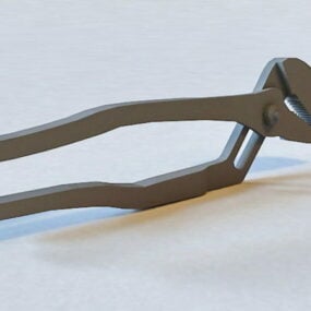 3D model kleští na ruční nářadí s kovovými průchodkami