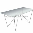 Меблі скляний обідній стіл