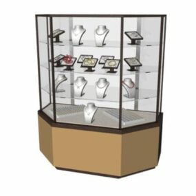 玻璃珠宝展柜3d模型