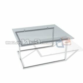 Furniture Glass Side Table 3d model