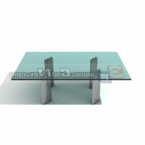 Glass Sofa Table Furniture 3d model