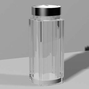Modelo 3d de garrafa de água de vidro Kiechen