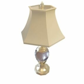 Brass Antique Hotel Table Lamp 3d model