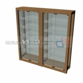 Glass Cabinet Display Cases Furniture 3d model