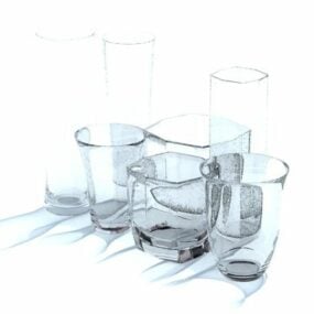 Collections de verres à manger modèle 3D