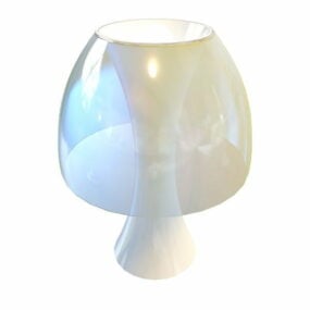Moderne glazen koepel tafellamp 3D-model