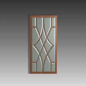 Home Design Glass Door Insert 3d model
