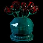 Glass Rose Vase Art Decoration