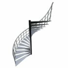 Hotel Glass Spiral Stairs Design