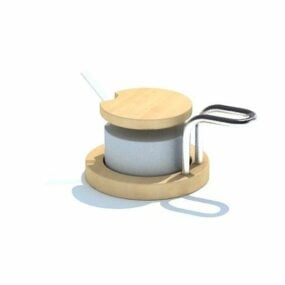 Kjøkkenglass sukkerkrukke 3d-modell