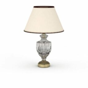 Antique Style Glass Table Lamp 3d model