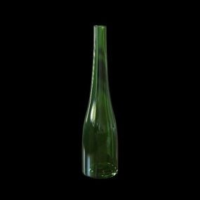 绿色玻璃高花瓶3d模型