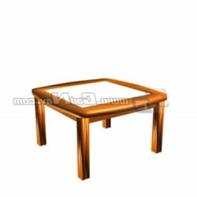 Dining Table Glass Top Material 3d model
