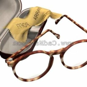 Модні окуляри з футляром 3d модель