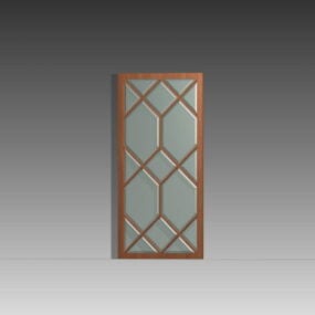 Home Glazed Door Insert Design 3d model