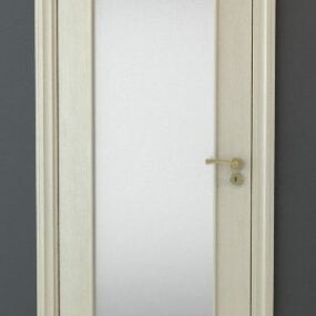 Bahan Kaca Model Pintu Internal 3d