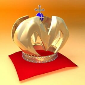 Modelo 3d simples da coroa do rei