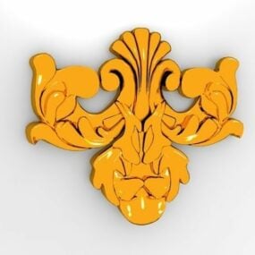 3D model Golden Classic Architectural Ornament