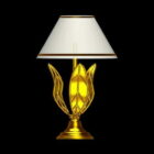 Lampe de table de chambre à coucher feuille d'or