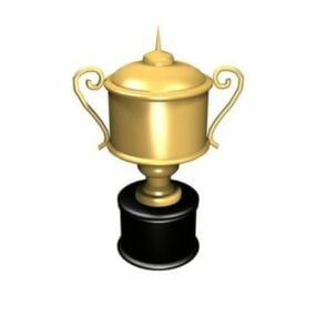 Klasický 3D model Golden Trophy