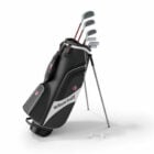 Équipement de sac de golf avec des clubs de golf